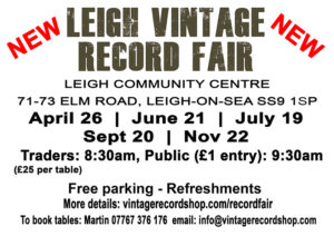 Leigh Vintage Record Fair dates